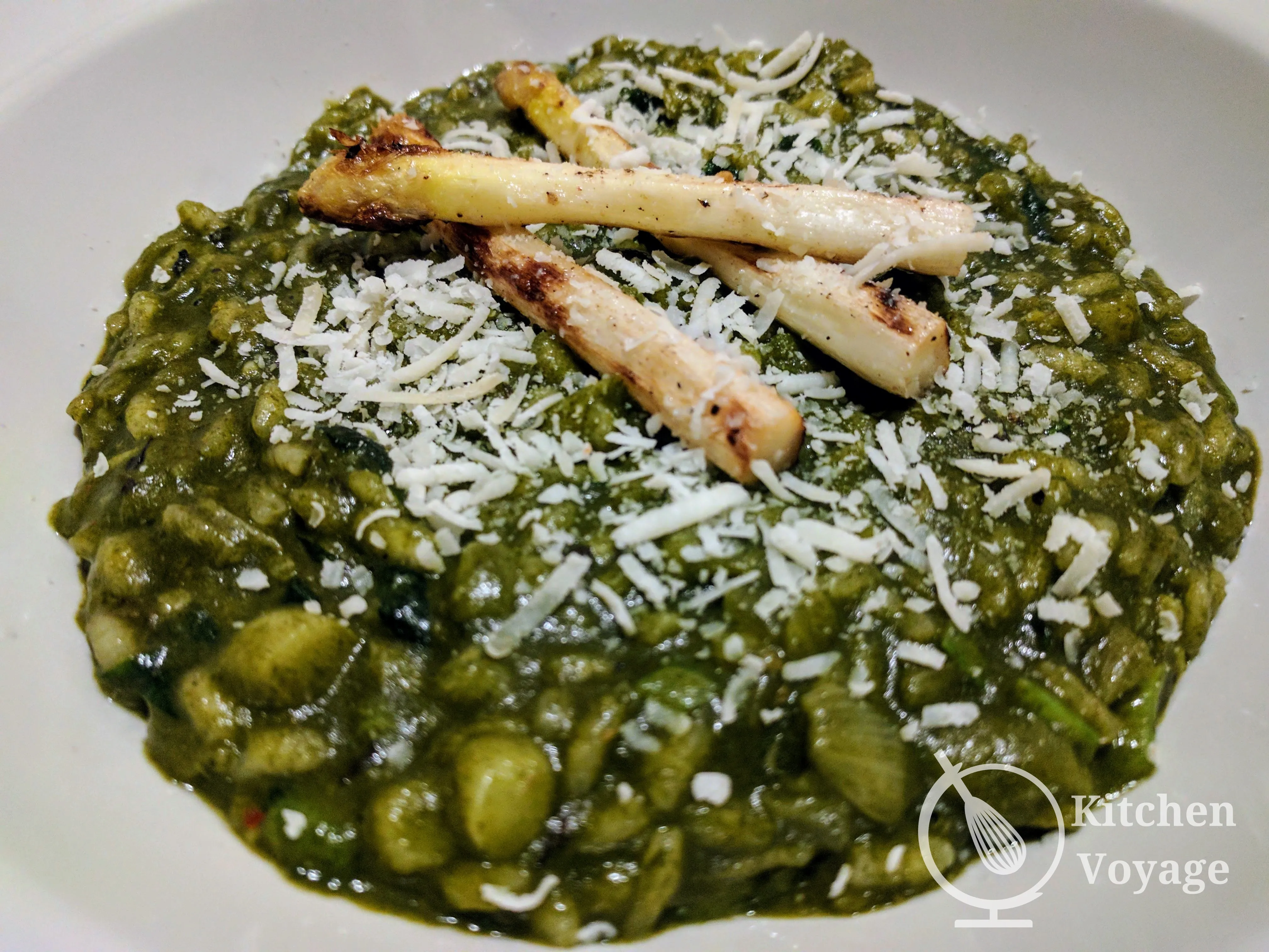 Spinach and Asparagus Risotto